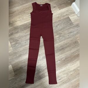 NEW Burgundy Sleeveless Jumpsuit